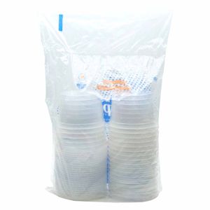 Pote Descartável Redondo 500ml com Tampa 71551 Totalplast - 24UN