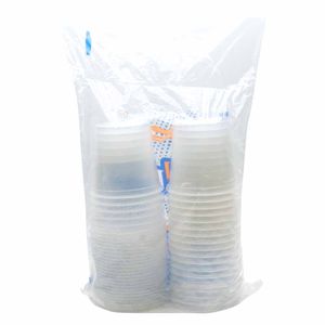 Pote Descartável Redondo 750ml com Tampa Totalplast - 24 Unidades Totalplast - 24UN