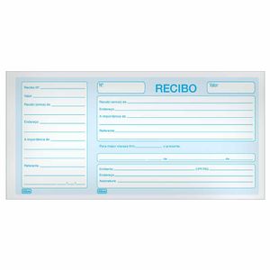 Bloco Recibo Comercial com Canhoto 100 Folhas 1467 Tilibra - 10BL