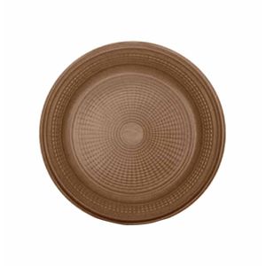 Prato Descartável 15cm Raso Marrom 2996 Trik trik - 10UN