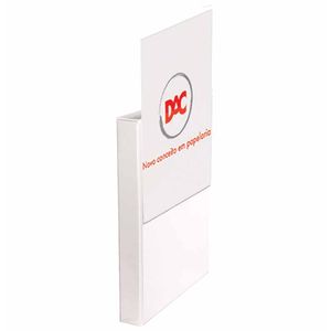 Fichário Universitário 4 Argolas Branco PVC Cristal Oficio 7060BR Dac - UN