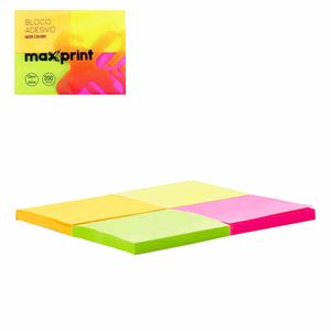 Bloco Adesivo 38x50 Neon 50 folhas Maxprint - 4UN
