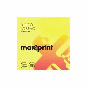 Bloco Adesivo 76x76 Neon com 3 Cores 150 Folhas 1691 Maxprint - UN
