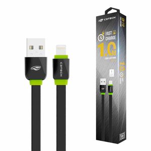 Cabo USB X Iphone 2,0A 1M Preto C3 Tech C3 tech - UN