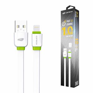 Cabo USB X Iphone 2,0A 1M Branco C3 Tech C3 tech - UN