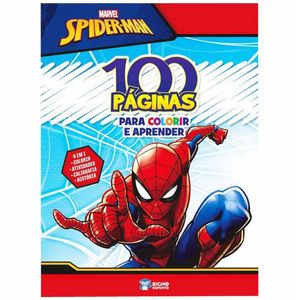 Livro Infantil 100 Páginas para Colorir Spiderman 0565 Bicho esp. - UN