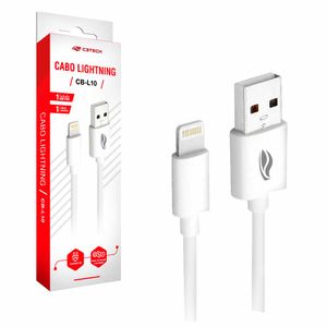 Cabo USB X Iphone 2A 1M Branco C3 Tech C3 tech - UN