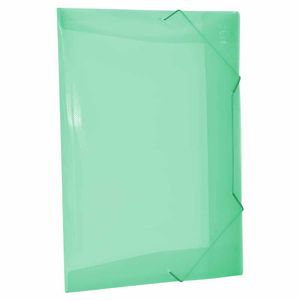 Pasta Plástica Aba Elástica Fina Verde 501PP Dac - 10UN