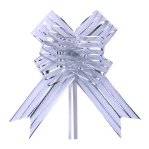 Laço Pronto 32mmx47cm Organza Prata 5241 Make+ - 5UN