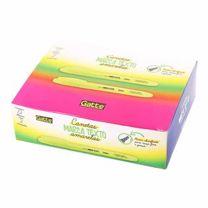 Caneta Marca Texto Amarelo 10530 - 2 unidades Gatte
