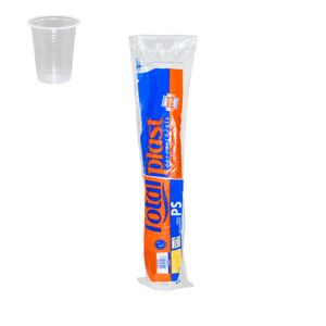 Copo Descartável 80ml Transparente Café 0201 Totalplast - 100UN
