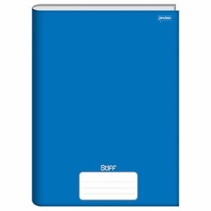 Caderno Capa Dura 1/4 48 Folhas Stiff Azul Jandaia - 10UN
