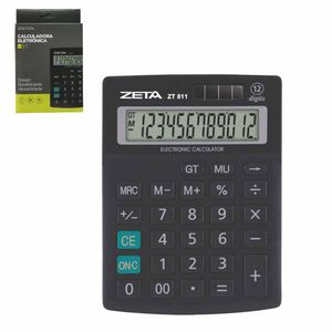 Calculadora Mesa 12 Dígitos ZT811 5867 Zeta - UN