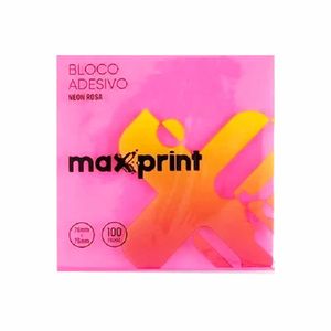 Bloco Adesivo 76x76 Rosa Neon 100 Folhas 3363 Maxprint - UN
