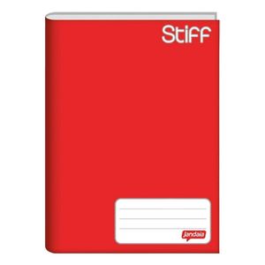 Caderno Capa Dura Universitário 48 Folhas Lisa Stiff Vermelho 5911 Jandaia - 10UN