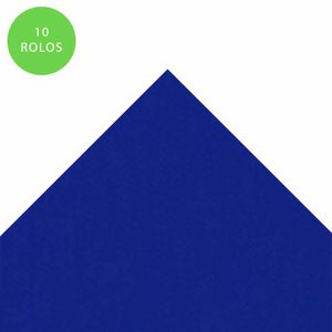 Papel Crepom Liso 2m Azul Royal CRV400098 Crep mais - 10FL