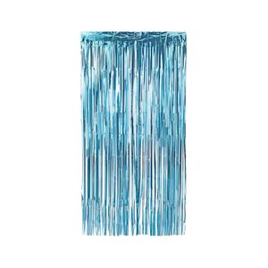 Cortina Acetinada Decorativa 1x2m Azul Luxo 5507 Make+ - UN