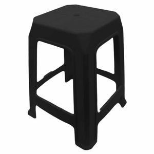 Banqueta Plástica Preta 1300 Plastex - UN