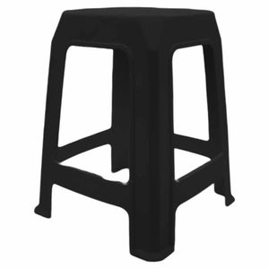 Banqueta Plástica Preta 1300 Plastex - UN