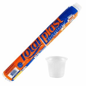 Copo Descartável Café 50ml Branco 100 Totalplast - 100UN