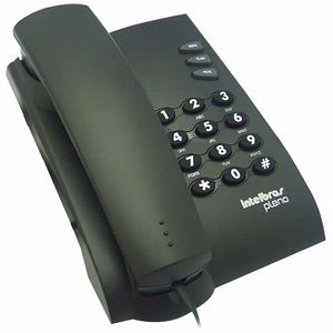 Telefone de Mesa Pleno Preto 0051 Intelbras - UN