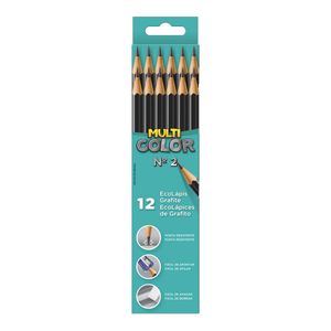Lápis Preto Eco Super 800MULT Multicolor - 12UN
