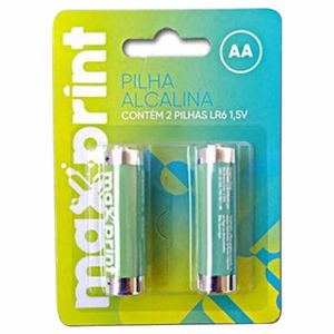 Pilha AA Alcalina 1,5V 6339 Maxprint - 2UN