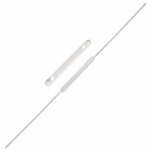 Grampo Trilho Plástico Estendido Branco 0299 Dello - 50UN