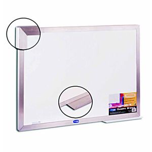 Quadro Branco 90x120 Moldura de Alumínio Standart 2321 Cortiarte - UN