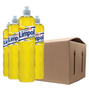 Caixa Detergente 500 ml Neutro 5004 Limpol - 24 Unidades