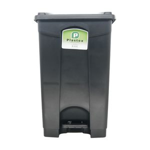Lixeira Plástica com Pedal 50 Litros Preto 1369 Plastex - UN