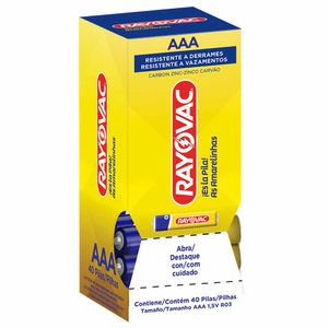 Pilha AAA Não Alcalina 10303 Rayovac - 40UN