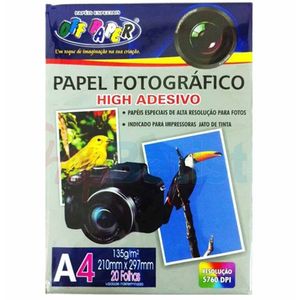 Papel Photo Adesivo A4 135G 5292 Off paper - 20FL
