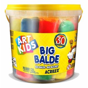 Balde com Massa para Modelar 1,5kg 4002 Acrilex - UN