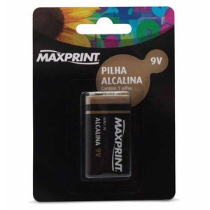 Bateria 9V Alcalina 756396 Maxprint - UN