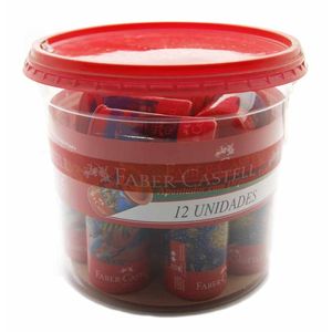 Apontador com Depósito Tubo 123PLZF Faber-castell - 12UN