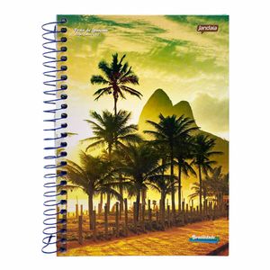 Caderno Espiral Capa Dura 1/4 96 Folhas Brasilidade 42387 Jandaia - 5UN