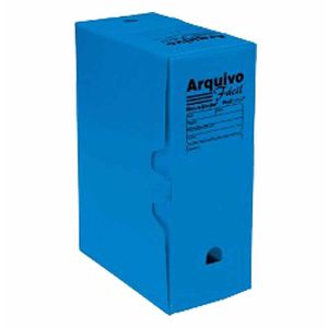 Arquivo Morto 35x25x13cm Polionda Econômico Azul 43609 Polibras - 10UN