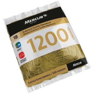 Elástico de Dinheiro Amarelo Puro 1807 Mercur - 1200UN