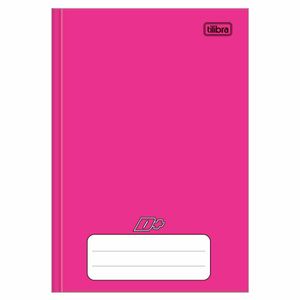 Caderno Capa Dura 1/4 96 Folhas D+ Rosa 317411 Tilibra - 10UN