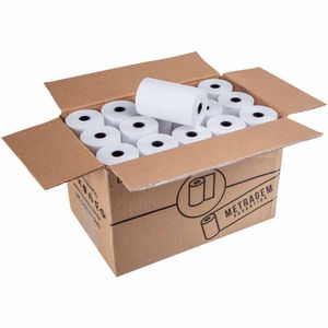 Bobina Térmica 80mm x 40m Branca 48g 0118 Rio branco - 30UN
