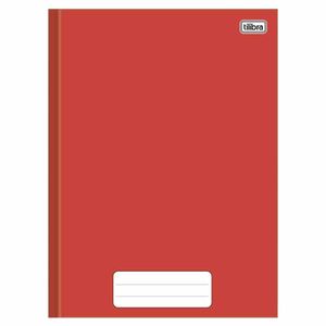 Caderno Capa Dura Universitário 80 Folhas Pepper Vermelho 235946 Tilibra - 5UN