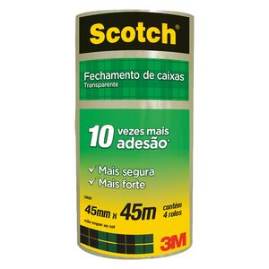 Fita Empacotamento 45x45 Transparente (PP) 5802 3m - 4RL