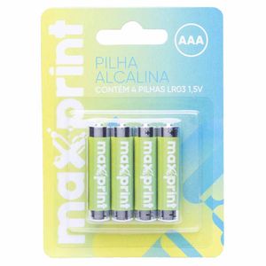 Kit Pilha AAA Alcalina 1,5V 6362 Maxprint - 48 Unidades