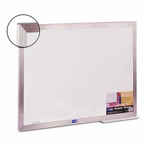 Quadro Branco 40x60 Moldura de Alumínio Standart 3004 Cortiarte - UN