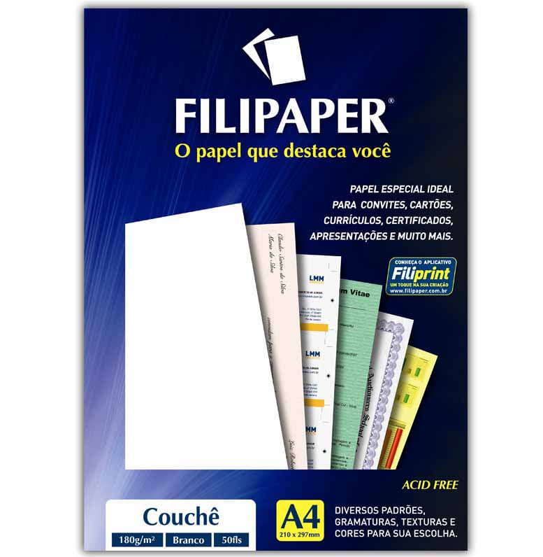 Papel Couche A4 180gm2 Branco Brilho 1047 Filipaper 50fl Atacado São Paulo Atacado De 6995