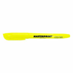 Caneta Marca Texto Amarelo MP612 Masterprint - 12UN