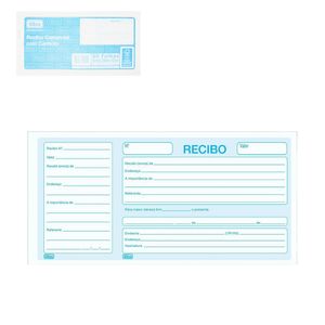 Bloco Recibo Comercial com Canhoto 50 Folhas 1459 Tilibra - BL