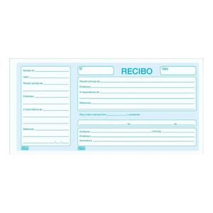 Bloco Recibo Comercial com Canhoto 50 Folhas 1459 Tilibra - BL