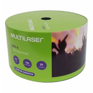 DVD-R 4,7GB 120min 16x DV061 Multilaser - 50UN
